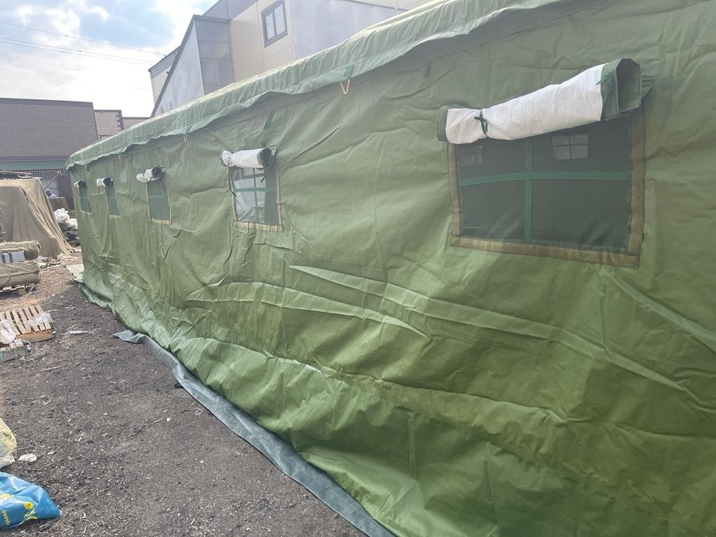 Палатка Каркасная утепленная зеленого цвета 12х6