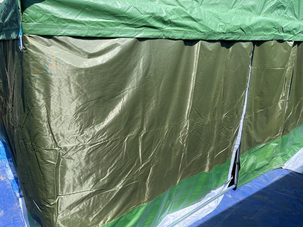 Палатка Каркасная утепленная зеленого цвета 5х6